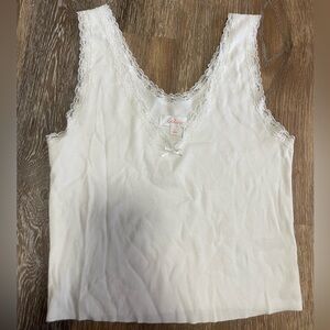 White Lace Tank Top